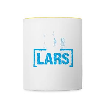 LARS - ok - Tasse zweifarbig - Weiß/Gelb - Vorne