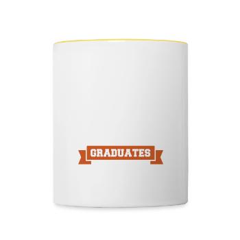 Graduates - Graduates - Contrasting Mug - white/yellow - Front