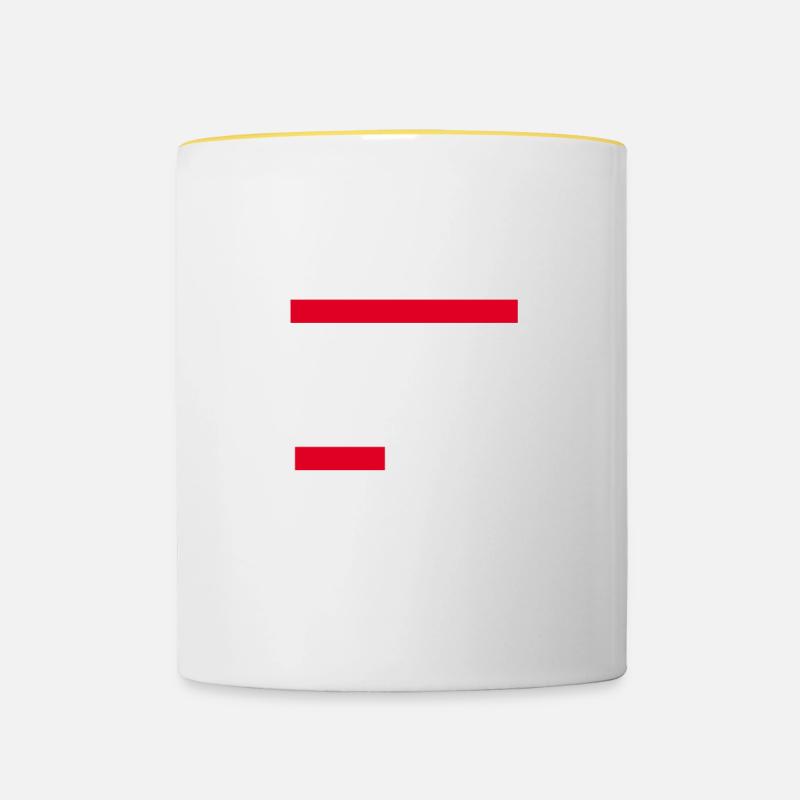 computer - Contrasting Mug - white/yellow