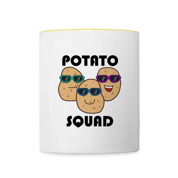 Potatoe Squad Vegetables Hobby Chef Potato - Contrasting Mug - white/yellow - Front