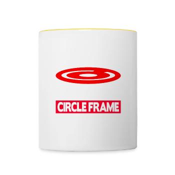 Grip Happens Respect The Circle Frame - Tasse zweifarbig - Weiß/Gelb - Vorne