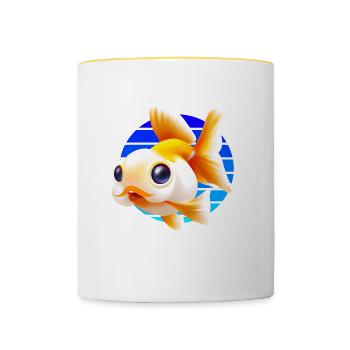 Goldfish - Contrasting Mug - white/yellow - Front