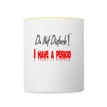 Do not disturb me - Contrasting Mug - white/yellow - Front