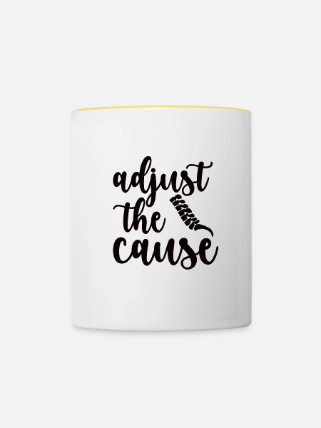 Chiropraktiker Chiropraktik Bester Chiropraktiker - Tasse zweifarbig - Weiß/Gelb