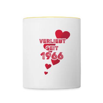 1966 1966 - Tasse zweifarbig - Weiß/Gelb - Vorne