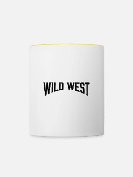 Wild West - Tasse zweifarbig - Weiß/Gelb