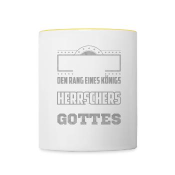 GASTWIRT - gott - Tasse zweifarbig - Weiß/Gelb - Vorne