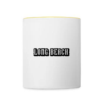 Long Beach - Contrasting Mug - white/yellow - Front