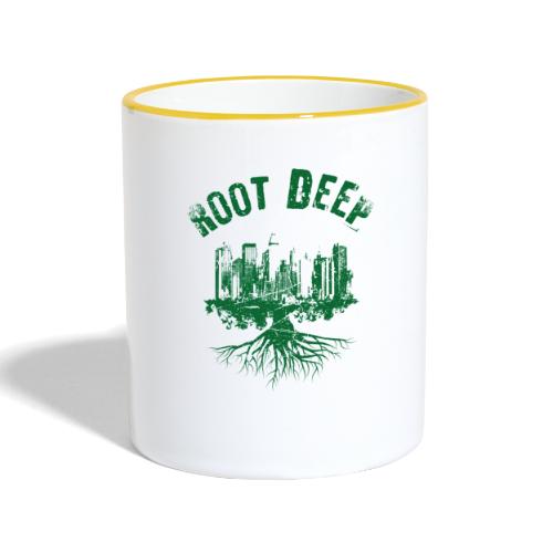 Root deep Urban grün - Tasse zweifarbig