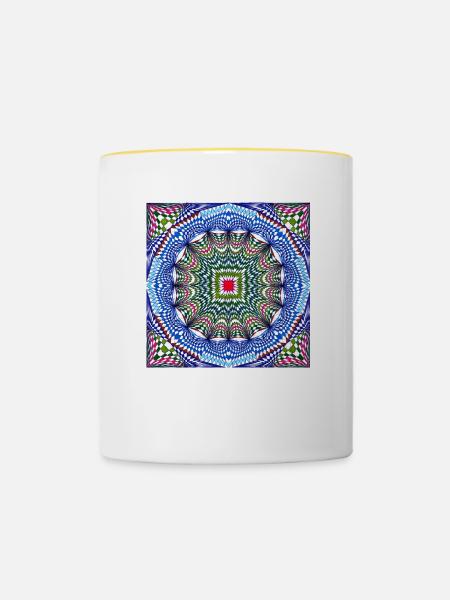 LMNArt - Tasse zweifarbig - Weiß/Gelb