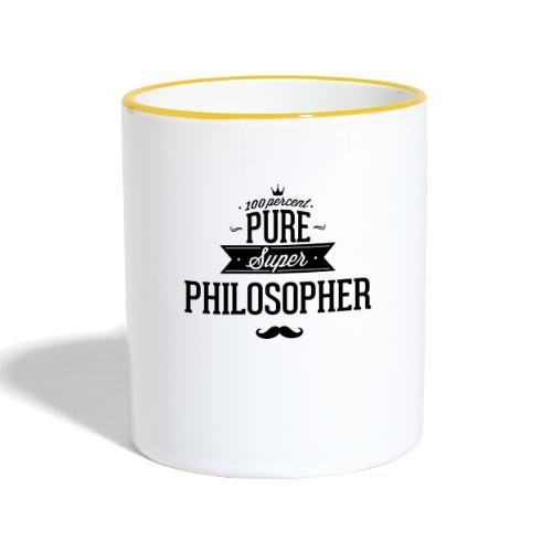 100 Prozent Philosoph - Tasse zweifarbig