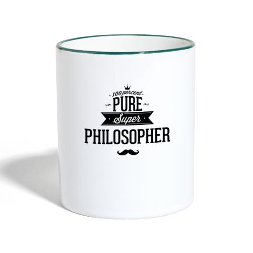 100 Prozent Philosoph - Tasse zweifarbig