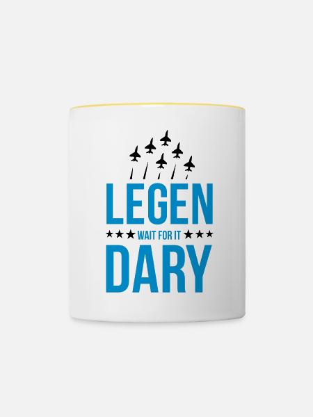 legendary - Tasse zweifarbig - Weiß/Gelb