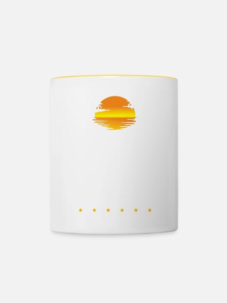 Zrce Modus - Tasse zweifarbig - Weiß/Gelb
