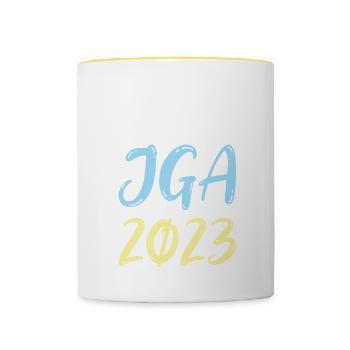 Jga 2023 Junggesellenabschied - Tasse zweifarbig - Weiß/Gelb - Vorne