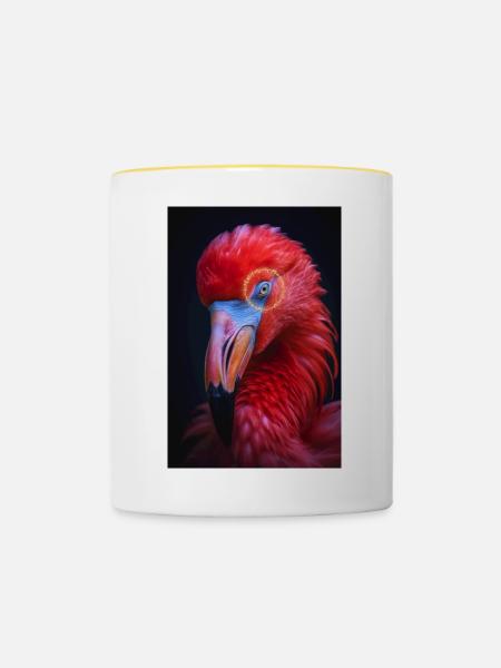 Tropisches Tier - Tasse zweifarbig - Weiß/Gelb