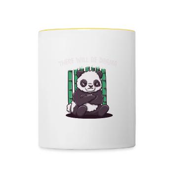 Es wird dramatische lustige sarkastische Humor -Sa - Tasse zweifarbig - Weiß/Gelb - Vorne