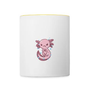 Wenn der gesunde Menschenverstand häufiger lustige - Tasse zweifarbig - Weiß/Gelb - Vorne