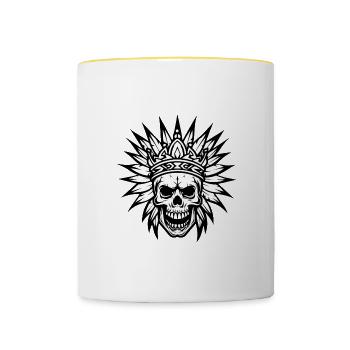 Chief Apache DeadIndian - Contrasting Mug - white/yellow - Front