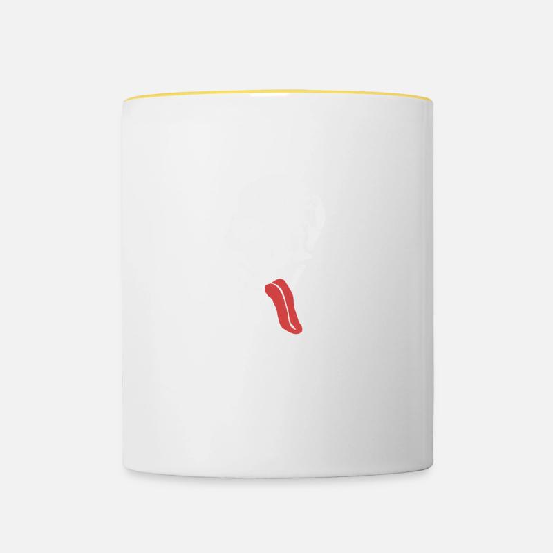 JESSE CRÂNE - Mug contrasté - blanc/jaune