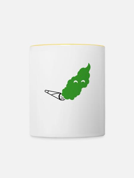Joint - Tasse zweifarbig - Weiß/Gelb
