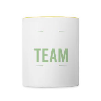 Chess Team - Contrasting Mug - white/yellow - Front