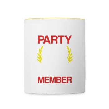 Greece Party Crew - Contrasting Mug - white/yellow - Front