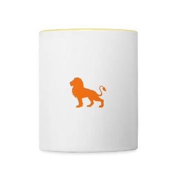 Safari Lion Keeper Poison - Contrasting Mug - white/yellow - Front