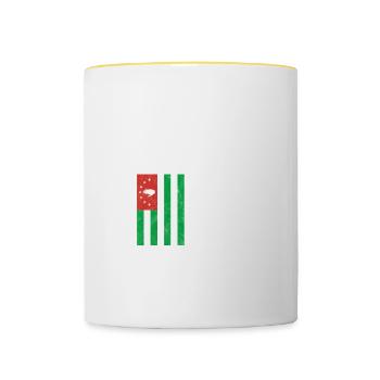 Abkhazia - Contrasting Mug - white/yellow - Front