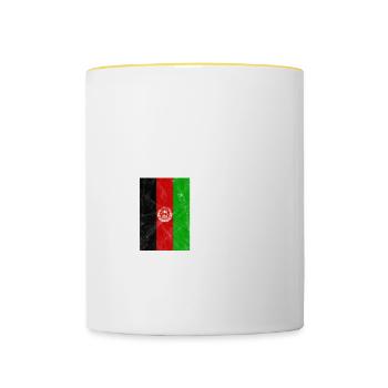 Afghanistan - Contrasting Mug - white/yellow - Front