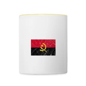 Angola - Tasse zweifarbig - Weiß/Gelb - Vorne