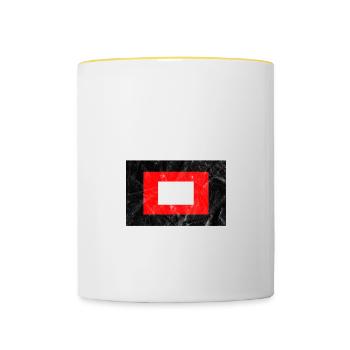 Baster - Tasse zweifarbig - Weiß/Gelb - Vorne