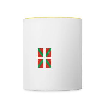 Basque Country - Contrasting Mug - white/yellow - Front