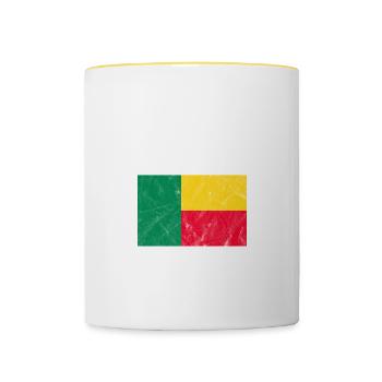 Benin - Contrasting Mug - white/yellow - Front