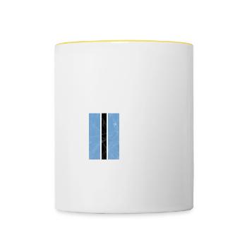 Botswana - Tasse zweifarbig - Weiß/Gelb - Vorne