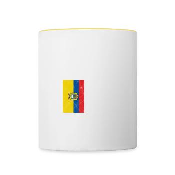 Ecuador - Tasse zweifarbig - Weiß/Gelb - Vorne