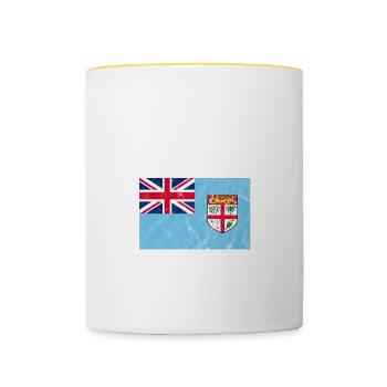 Fidschi - Tasse zweifarbig - Weiß/Gelb - Vorne