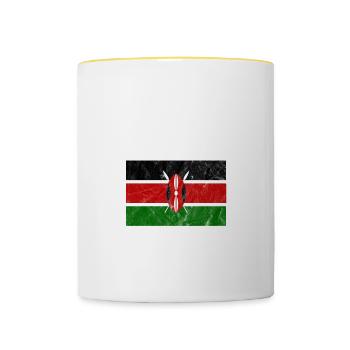 Kenya - Contrasting Mug - white/yellow - Front