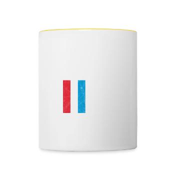 Luxembourg - Contrasting Mug - white/yellow - Front