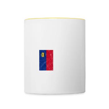 Liechtenstein - Tasse zweifarbig - Weiß/Gelb - Vorne