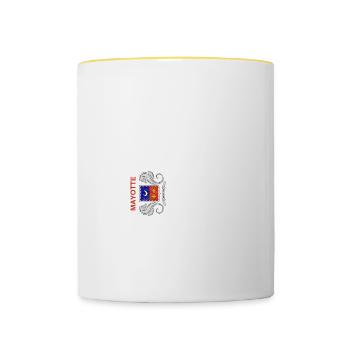 Mayotte - Contrasting Mug - white/yellow - Front