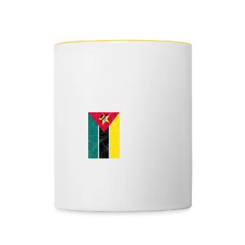 Mozambique - Contrasting Mug - white/yellow - Front