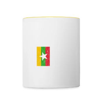 Myanmar - Contrasting Mug - white/yellow - Front