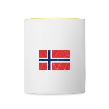 Norway - Contrasting Mug - white/yellow - Front