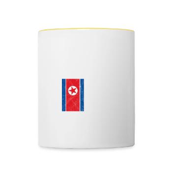 North Korea - Contrasting Mug - white/yellow - Front