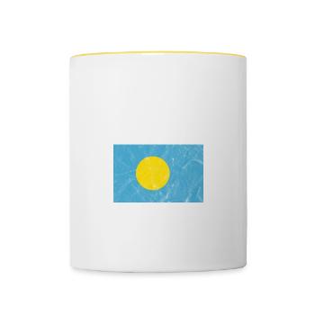 Palau - Tasse zweifarbig - Weiß/Gelb - Vorne