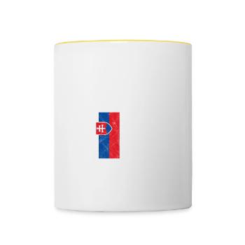 Slovakia - Contrasting Mug - white/yellow - Front
