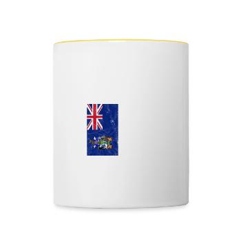 South Georgia and the South Sandwich Islands - Contrasting Mug - white/yellow - Front