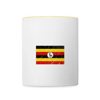 Uganda - Contrasting Mug - white/yellow - Front