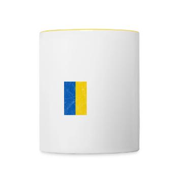 Ukraine - Contrasting Mug - white/yellow - Front
